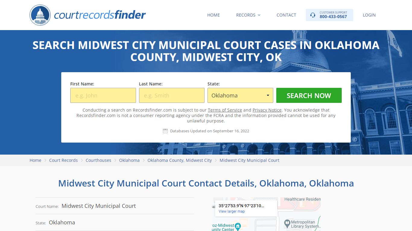 Midwest City Municipal Court Case Search - RecordsFinder